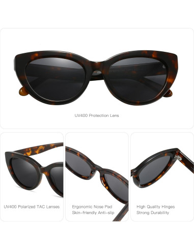 Gafas de sol ZENOTTIC Cat-Eye UV400 para mujeres