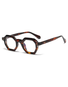 Gafas Retro JOVAKIT Octagon Unisex Lentes Anti Luz Azul