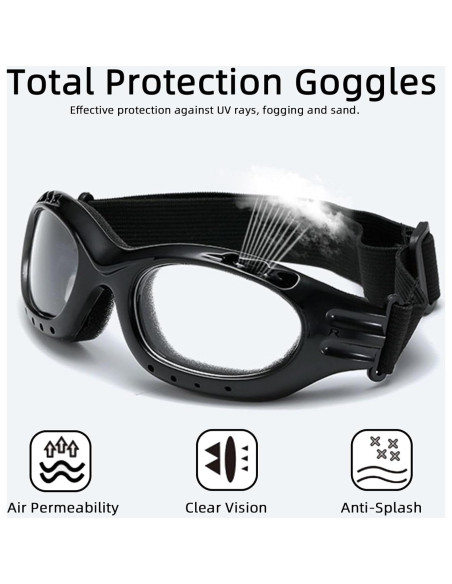 Gafas de Motocicleta YISUGOOC 3 Piezas Anti-UV y Viento Gafas de Motocicleta YISUGOOC 3 Piezas Anti-UV y Viento