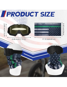 Conjunto Gafas y Máscaras Jecery para Motocicleta 10 Pcs 2