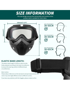 Gafas de Motocross DREAMIZER con Máscara Facial Removible 2