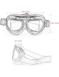 Gafas de Aviador Vintage Kucehiup Ligeras y Plegables 2