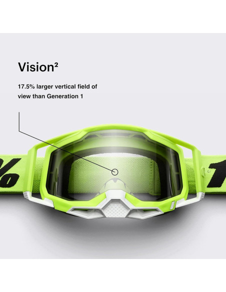 Gafas de protección 100% Racecraft 2 MTB y motocross - Lente clara Gafas de protección 100% Racecraft 2 MTB y motocross - Lente clara