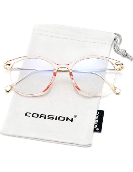 Gafas COASION anti luz azul para mujeres redondas vintage Gafas COASION anti luz azul para mujeres redondas vintage