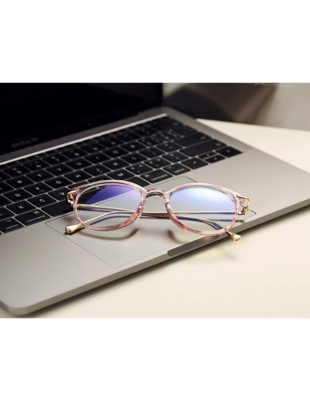 Gafas COASION anti luz azul para mujeres redondas vintage Gafas COASION anti luz azul para mujeres redondas vintage