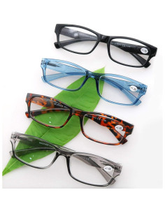 Gafas de Lectura MODFANS Paquete 4 Colores 4.0x 2