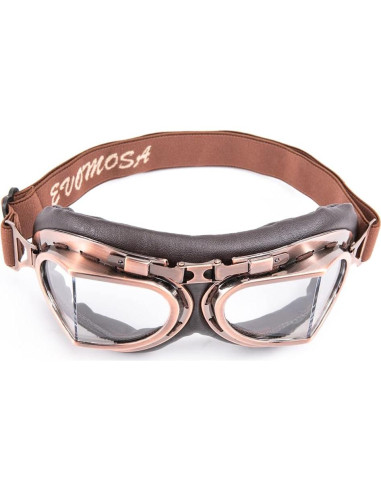 Gafas de Motocicleta Evomosa Vintage para Casco Abierto