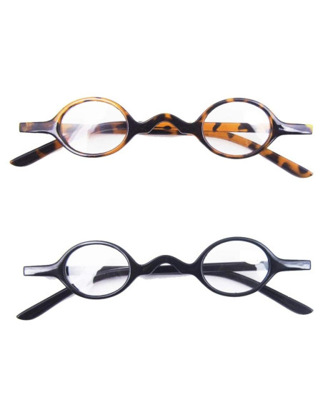 Gafas de Lectura Redondas Retro Leopardo y Negro 1.0x Gafas de Lectura Redondas Retro Leopardo y Negro 1.0x