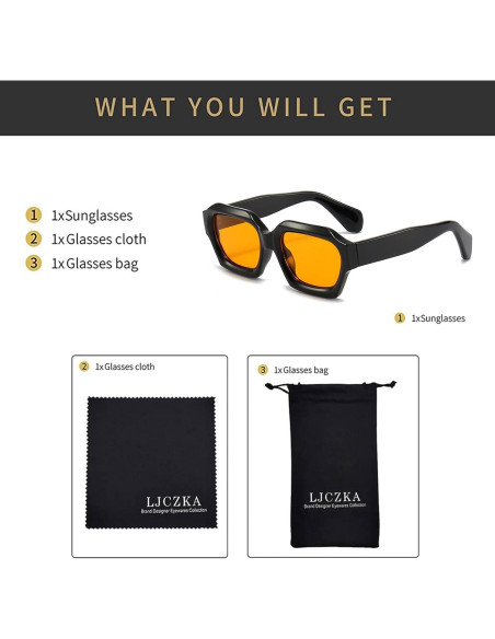 Gafas de Sol Retro Hexagonales LJCZKA UV400 Unisex Gafas de Sol Retro Hexagonales LJCZKA UV400 Unisex