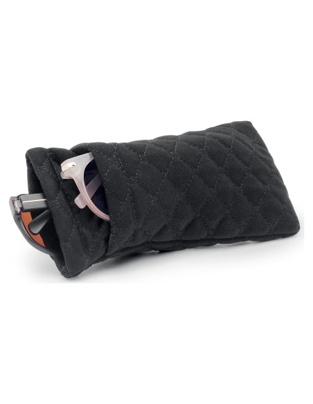 Estuche para Gafas Negro Doble Cristal con Paño de Limpieza Estuche para Gafas Negro Doble Cristal con Paño de Limpieza
