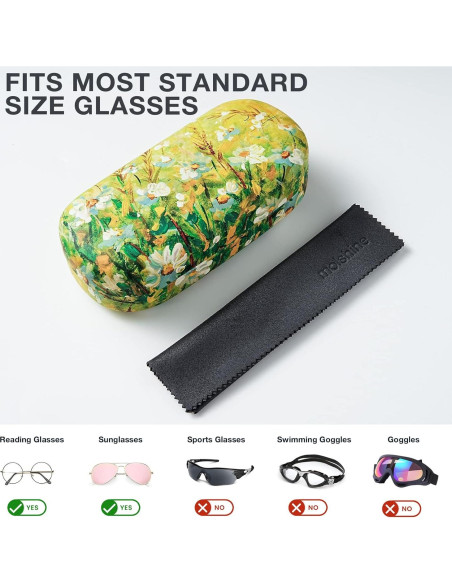 Molshine Funda Dura para Gafas de Sol Grande Amarilla Molshine Funda Dura para Gafas de Sol Grande Amarilla