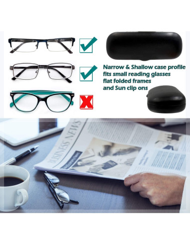 Estuche para Gafas MyEyeglassCase S5 Negro Delgado