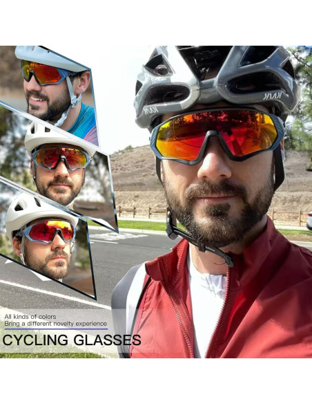 Gafas de Ciclismo KAPVOE K9408 Polarizadas 5 Lentes UV400 Gafas de Ciclismo KAPVOE K9408 Polarizadas 5 Lentes UV400