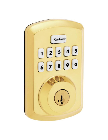 Cerradura Electrónica Kwikset Powerbolt 2 SmartCode Latón Cerradura Electrónica Kwikset Powerbolt 2 SmartCode Latón