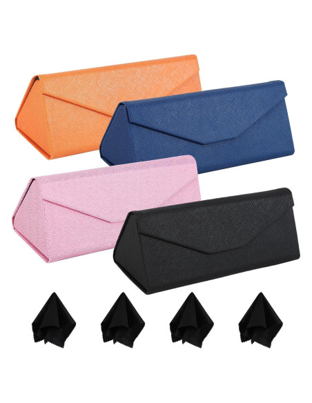 Estuche para Gafas Roran 4 Pack Plegable con Paños de Limpieza Estuche para Gafas Roran 4 Pack Plegable con Paños de Limpieza