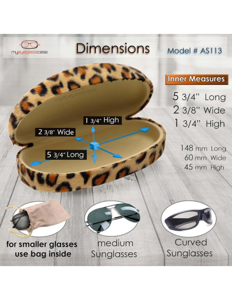 Funda Dura para Gafas MyEyeglassCase - Estampado Leopardo Funda Dura para Gafas MyEyeglassCase - Estampado Leopardo