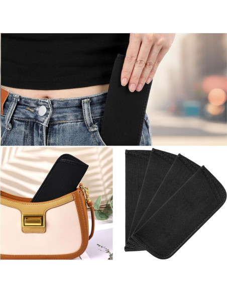 Grevosea 4 Fundas para Gafas Negras Suaves y Portátiles Grevosea 4 Fundas para Gafas Negras Suaves y Portátiles