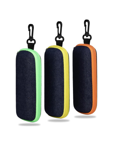 Estuche de Gafas Molshine 3 Piezas Mezclilla Portátil