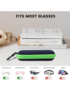 Estuche de Gafas Molshine 3 Piezas Mezclilla Portátil 2