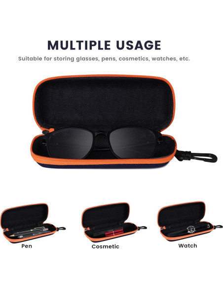 Estuche de Gafas Molshine 3 Piezas Mezclilla Portátil Estuche de Gafas Molshine 3 Piezas Mezclilla Portátil
