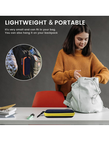 Estuche de Gafas Molshine 3 Piezas Mezclilla Portátil