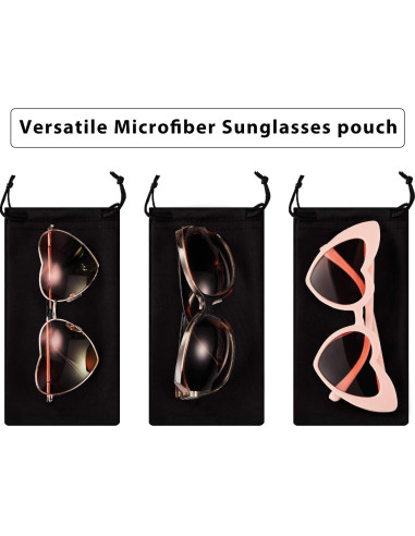Estuches de Microfibra 25 Piezas para Gafas y Accesorios