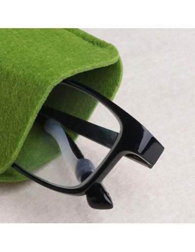 7 Fundas de Gafas de Fieltro Pebipoo 18x9cm Viaje