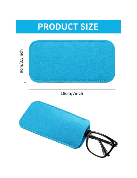 Frienda 7 Fundas Suaves para Gafas de Tela Portátil Frienda 7 Fundas Suaves para Gafas de Tela Portátil