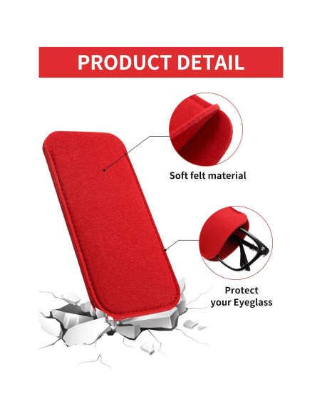 Frienda 7 Fundas Suaves para Gafas de Tela Portátil Frienda 7 Fundas Suaves para Gafas de Tela Portátil