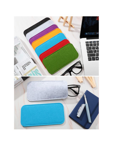 Frienda 7 Fundas Suaves para Gafas de Tela Portátil