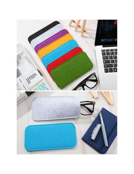 Frienda 7 Fundas Suaves para Gafas de Tela Portátil Frienda 7 Fundas Suaves para Gafas de Tela Portátil
