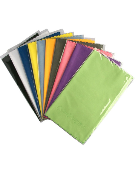 Paquete de 10 paños de limpieza microfibra ColorYourLife 17.8x15.2cm Paquete de 10 paños de limpieza microfibra ColorYourLife 17.8x15.2cm