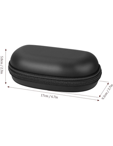 Funda de Gafas MoKo Unisex PU a Prueba de Golpes Negra