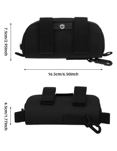 Funda Táctica para Gafas HUNTVP Nylon Dura con Clip