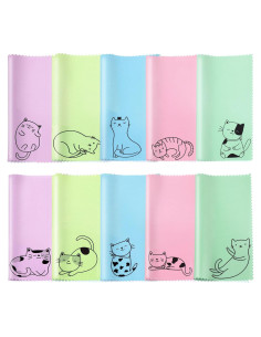 Paños de Microfibra Sinmoe 20 Pcs para Gafas y Pantallas 15x15cm