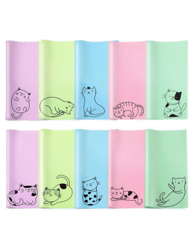 Paños de Microfibra Sinmoe 20 Pcs para Gafas y Pantallas 15x15cm