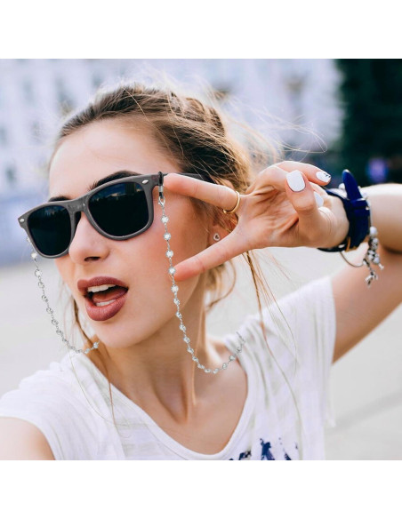 Cadena de Gafas BILIONE Plata 76 cm para Mujeres y Niñas Cadena de Gafas BILIONE Plata 76 cm para Mujeres y Niñas