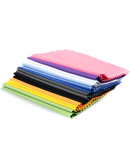 Paquete de 20 paños de microfibra ColorYourLife 17,78x15,24cm Paquete de 20 paños de microfibra ColorYourLife 17,78x15,24cm