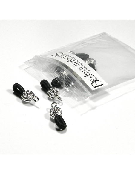 Collar Sujetagafas Bedazzlinbeads 10 Piezas Cuentas Negras Collar Sujetagafas Bedazzlinbeads 10 Piezas Cuentas Negras