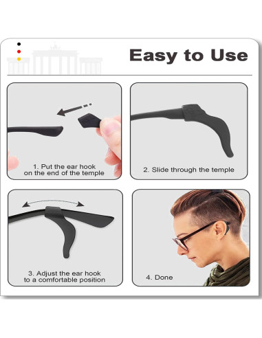 Agarraderas de Silicona MOLDERP Antideslizantes para Gafas