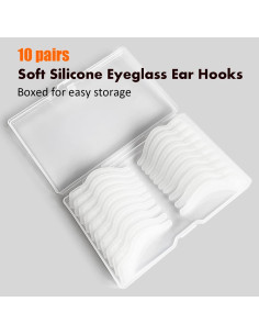 Ganchos de Silicona Suave PTSLKHN para Gafas - 10 Pares 2