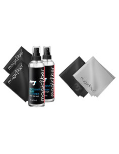 Kit de Limpieza de Gafas MagicFiber - 2 Aerosoles 59ml + 4 Paños