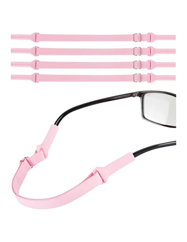 Correa Ajustable para Gafas LVVFit 4pcs Rosa Nylon Silicona