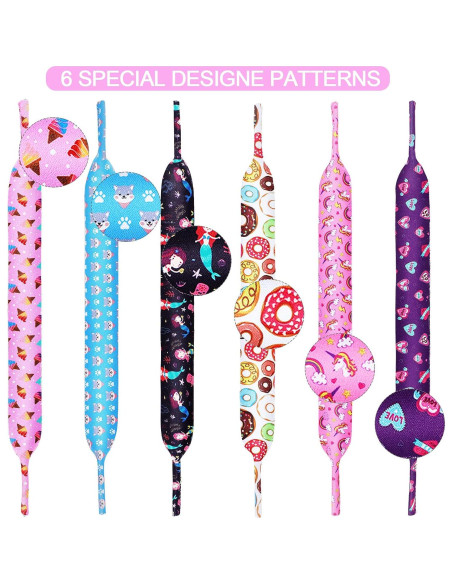 Correas para Gafas Weewooday 6 Piezas Niños Neopreno Correas para Gafas Weewooday 6 Piezas Niños Neopreno