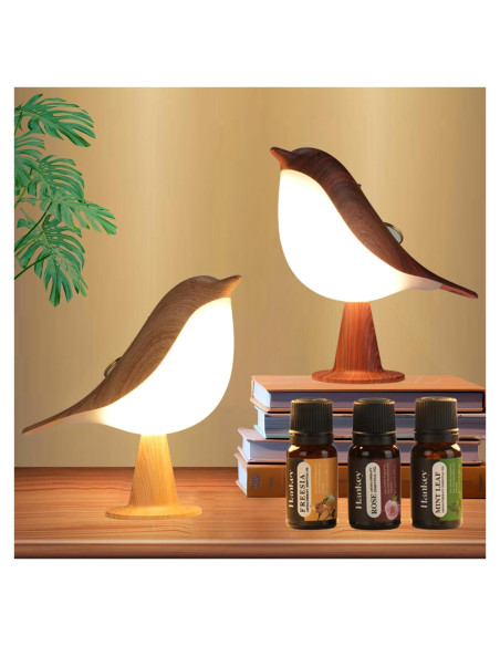 Lámpara de Mesa LED Lenporl en Forma de Pájaro con Aromaterapia Lámpara de Mesa LED Lenporl en Forma de Pájaro con Aromaterapia