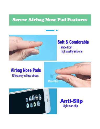 Kit de Almohadillas de Nariz para Gafas Omnful 5 Pares
