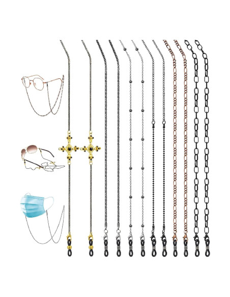 Cadena de Gafas EAONE 6 Piezas Estilo Colorido para Mujeres Cadena de Gafas EAONE 6 Piezas Estilo Colorido para Mujeres