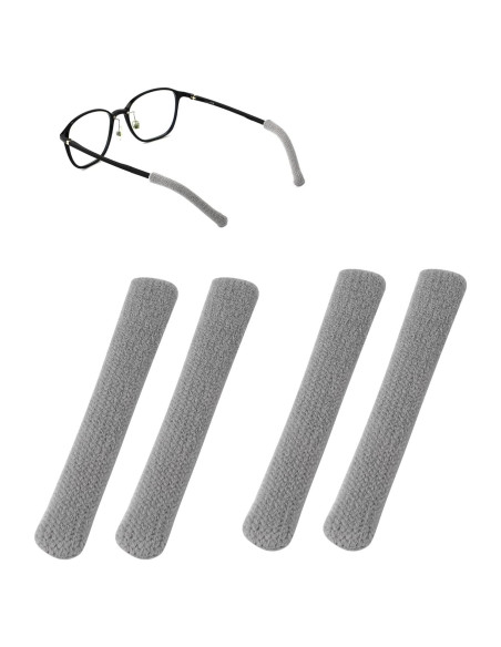4 Almohadillas de Algodón para Patillas de Gafas - Gris 4 Almohadillas de Algodón para Patillas de Gafas - Gris