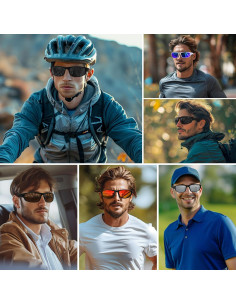 Gafas de sol deportivas OFWIN UV400 polarizadas unisex 2