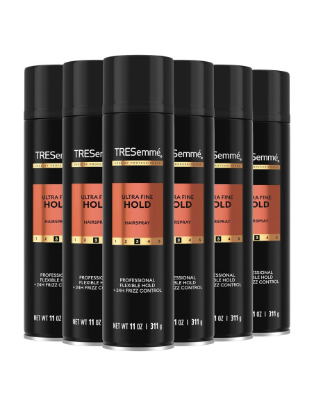 TRESemmé Spray Fijador Ultra Fino 311g Paquete de 6 - Sujeción Flexible TRESemmé Spray Fijador Ultra Fino 311g Paquete de 6 - Sujeción Flexible